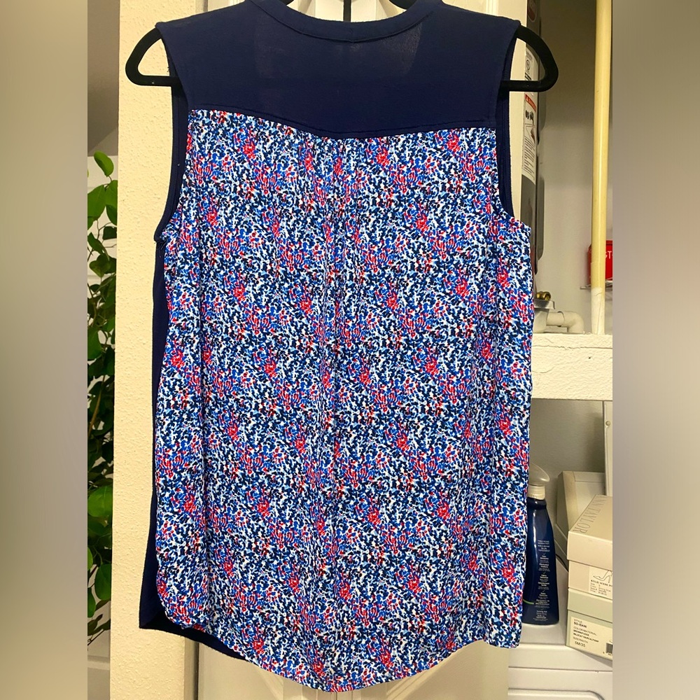 Q&A Sleeveless Navy Top